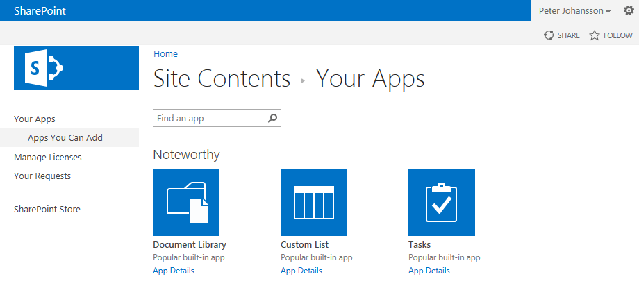 Hosted Sharepoint ansult till Outlook